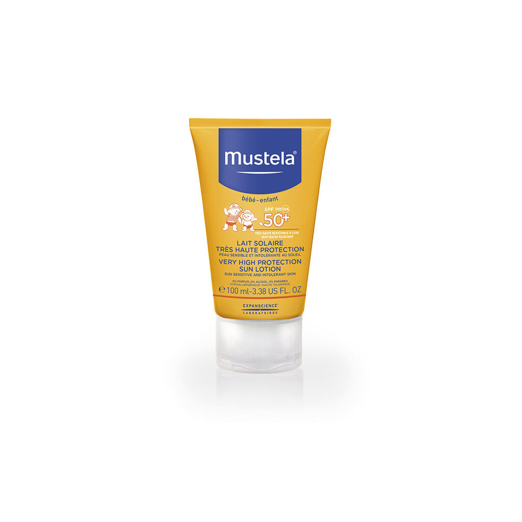 Päikesekaitsekreem imikutele ja lastele Mustela SPF50+ 100 ml цена и информация | Päikesekaitse ja päevitusjärgsed kreemid | hansapost.ee