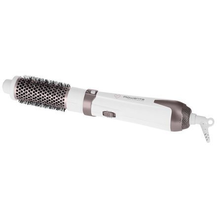 Rowenta Hot air Hair brush CF7830F0 Barrel diameter 38 mm, Number of speeds 2, Number of temperature settings 3, Ceramic heating system, Ion conditioning, Styling comb, 1200 W, White hind ja info | Lokitangid ja juuksesirgendajad | hansapost.ee