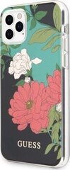 Tagakaaned Guess    Apple    iPhone 11 Pro Flower Shiny Cover    Black hind ja info | Telefonide kaitsekaaned ja -ümbrised | hansapost.ee