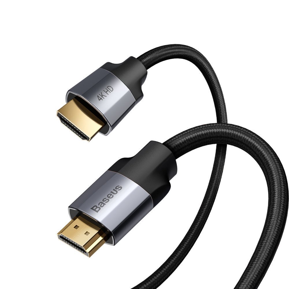 Kaabel Baseus 4K HDMI - HDMI 5m BRA008283 hind ja info | Juhtmed ja kaablid | hansapost.ee