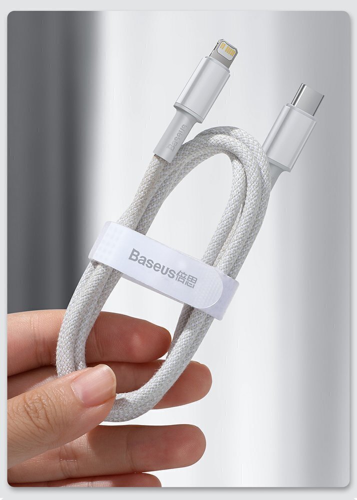 Kaabel Baseus USB Type C - Lightning 20 W, 1 m 6953156231924 hind ja info | Mobiiltelefonide kaablid | hansapost.ee