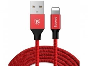 USB juhe Baseus Yiven Cable CALYW-C09 sobib Apple, 3 m pikk, punane цена и информация | Mobiiltelefonide kaablid | hansapost.ee