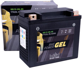 Аккумулятор для мотоциклов intAct Battery-Power GEL (YTX20L-BS) 12V 18AH (c20) 300A (EN) цена и информация | Аккумуляторы | hansapost.ee