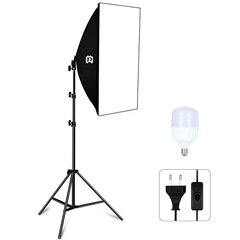 Valguskast Puluz Studio 50 x 70 cm, statiiv, Led pirn 1 tk PU5070EU hind ja info | Fotovalgustid, ringvalgustid ja fotostuudiod | hansapost.ee