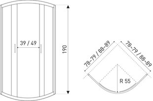 Душевая кабина Kerra цена и информация | Kerra Душевые кабины и оборудование | hansapost.ee