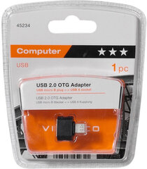 Adapter Vivanco microUsb - Usb-A Otg (45234) hind ja info | Vivanco Arvutid ja IT- tehnika | hansapost.ee