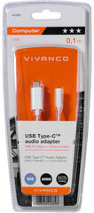 Адаптер VIVANCO USB C - 3.5 мм, 0.1 м цена и информация | Vivanco Компьютерная техника | hansapost.ee