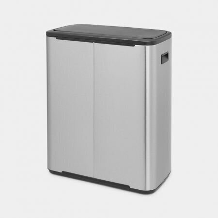 Prügikast Brabantia, Bo Touch Bin 2x30L, Matt Steel FPP hind ja info | Prügikastid | hansapost.ee