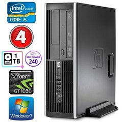 HP 8100 Elite SFF i5-750 4GB 240SSD+1TB GT1030 2GB DVD Win7Pro [uuendatud] цена и информация | Стационарные компьютеры | hansapost.ee