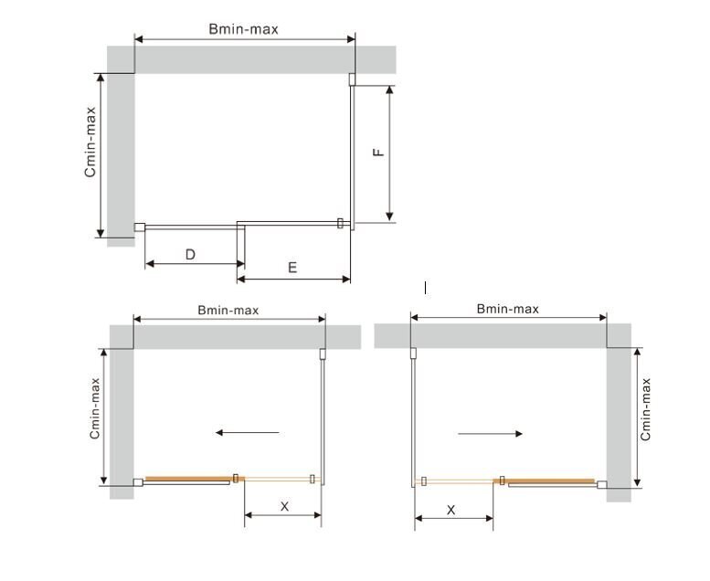 Dušikabiin Mexen Omega, 8 mm, 160x70,80,90,100, black hind ja info | Dušikabiinid | hansapost.ee