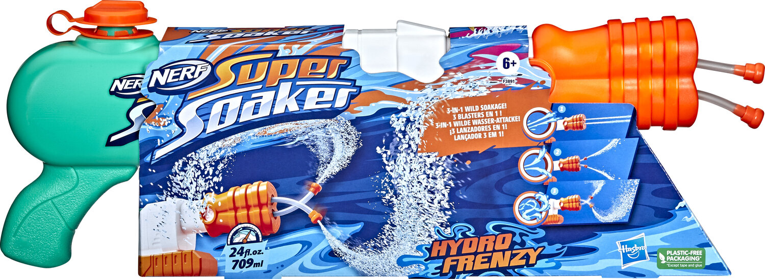 Veepüstol Nerf Super Soaker Hydro Frenzy цена и информация | Ranna- ja õuemänguasjad | hansapost.ee