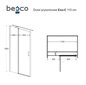 Dušikabiin Besco Exo-CH Black, 110x80,90,100 cm hind ja info | Dušikabiinid | hansapost.ee