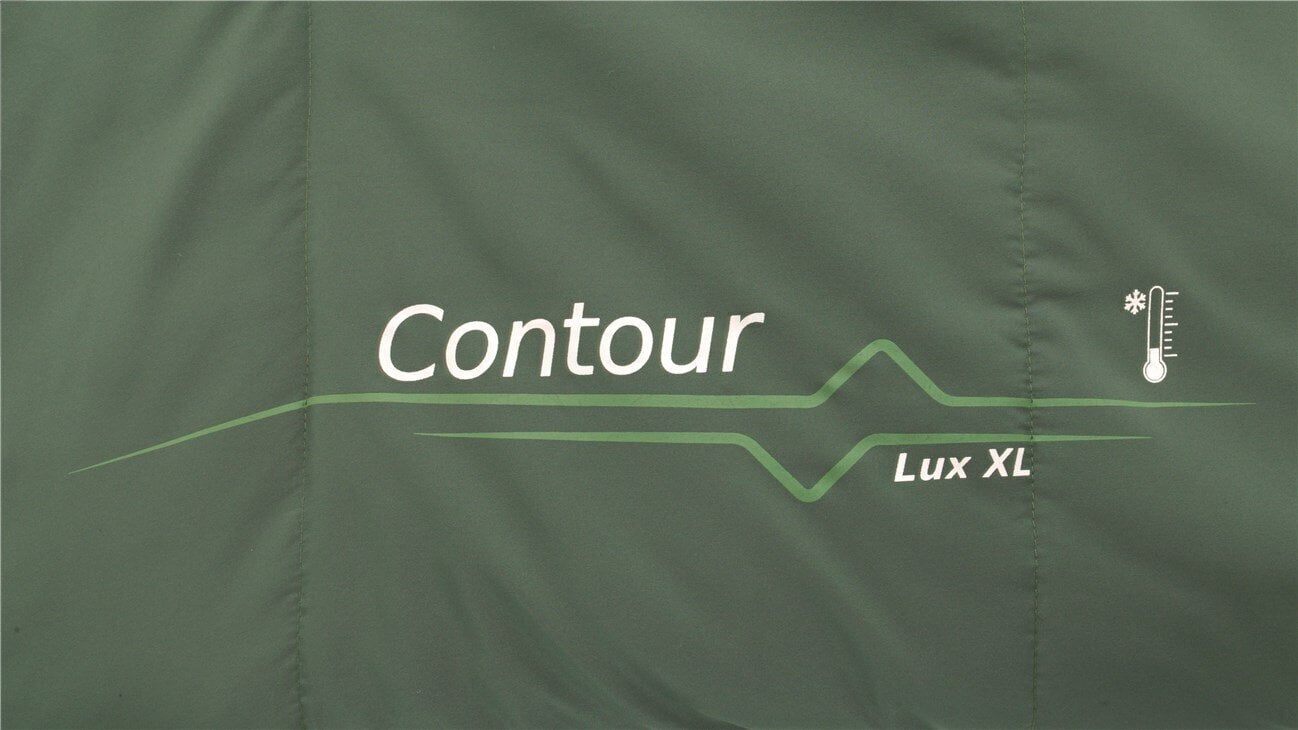 Magamiskott Outwell Contour Lux XL, roheline цена и информация | Magamiskotid | hansapost.ee