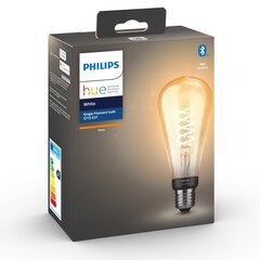 Valgusallikas Philips Hue W 7W Fil ST72 EUR E27 цена и информация | Лампочки | hansapost.ee