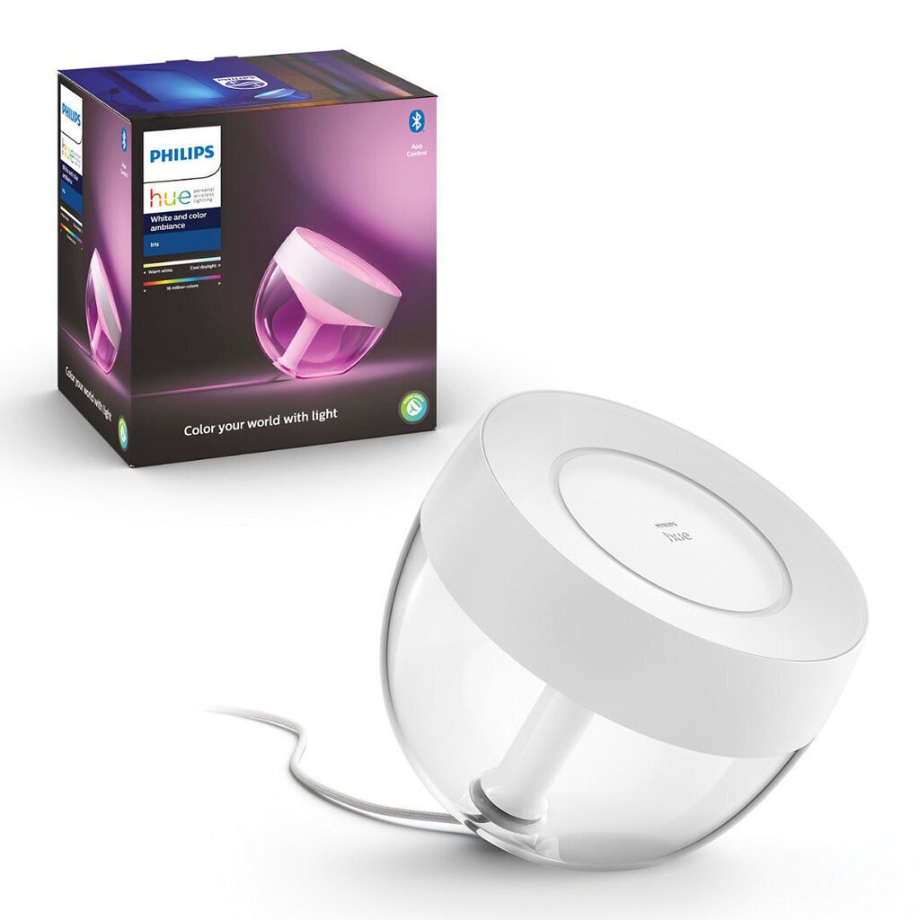 Philips Hue - Iris Table Lamp Gen4 - White & Color Ambiance - White - Bluetooth цена и информация | Laualambid | hansapost.ee