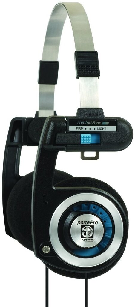 Juhtmega kõrvapealsed kõrvaklapid Koss Porta Pro® CLASSIC, must/hõbe цена и информация | Kõrvaklapid | hansapost.ee