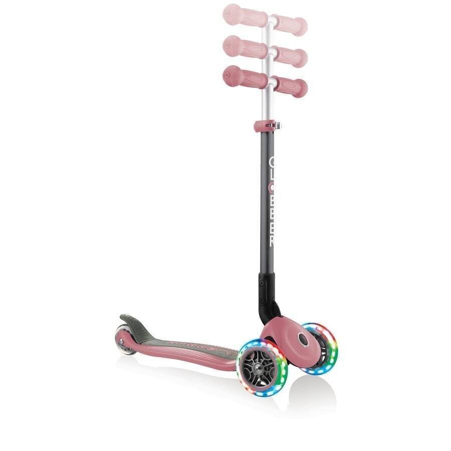 Laste tõukeratas Globber Primo Foldable Lights Pastel pink hind ja info | Tõukerattad | hansapost.ee