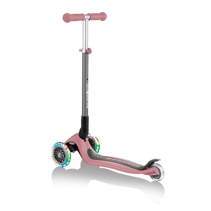 Laste tõukeratas Globber Primo Foldable Lights Pastel pink hind ja info | Tõukerattad | hansapost.ee