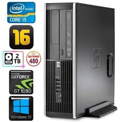 HP 8100 Elite SFF i5-750 16GB 480SSD+2TB GT1030 2GB DVD Win10 [uuendatud] hind ja info | Lauaarvutid | hansapost.ee