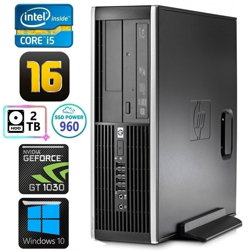 HP 8100 Elite SFF i5-750 16GB 960SSD+2TB GT1030 2GB DVD Win10 [uuendatud] hind ja info | Lauaarvutid | hansapost.ee