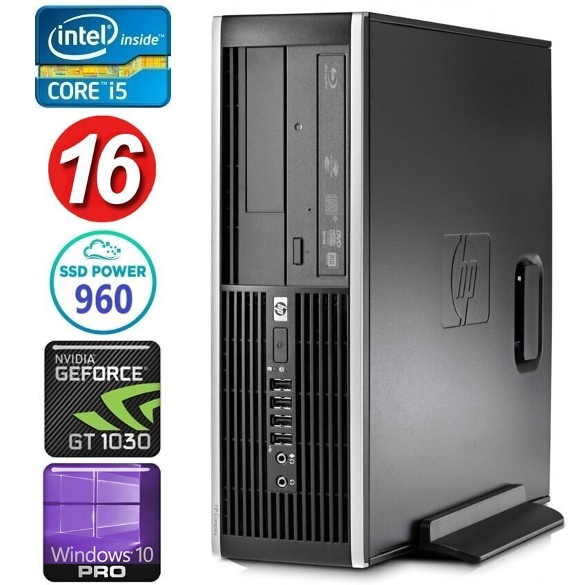 HP 8100 Elite SFF i5-750 16GB 960SSD GT1030 2GB DVD WIN10Pro [refurbished] hind ja info | Lauaarvutid | hansapost.ee