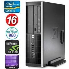 HP 8100 Elite SFF i5-750 16GB 960SSD GT1030 2GB DVD WIN10Pro [refurbished] цена и информация | Стационарные компьютеры | hansapost.ee