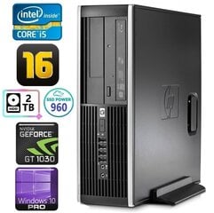 HP 8100 Elite SFF i5-750 16GB 960SSD+2TB GT1030 2GB DVD WIN10Pro [refurbished] hind ja info | Lauaarvutid | hansapost.ee