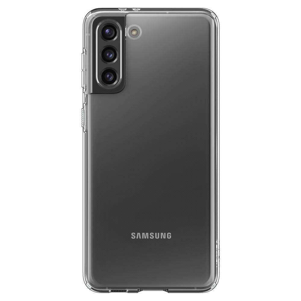 Silikoonümbris Spigen Liquid Crystal, Samsung G991 Galaxy S21 5G, läbipaistev hind ja info | Telefonide kaitsekaaned ja -ümbrised | hansapost.ee
