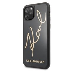 Karl Lagerfeld, telefonile Apple iPhone 11 Pro, must hind ja info | Telefonide kaitsekaaned ja -ümbrised | hansapost.ee