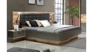 Кровать Forte Ricciano RCQL2182, коричневый/серый цена и информация | Кровати | hansapost.ee