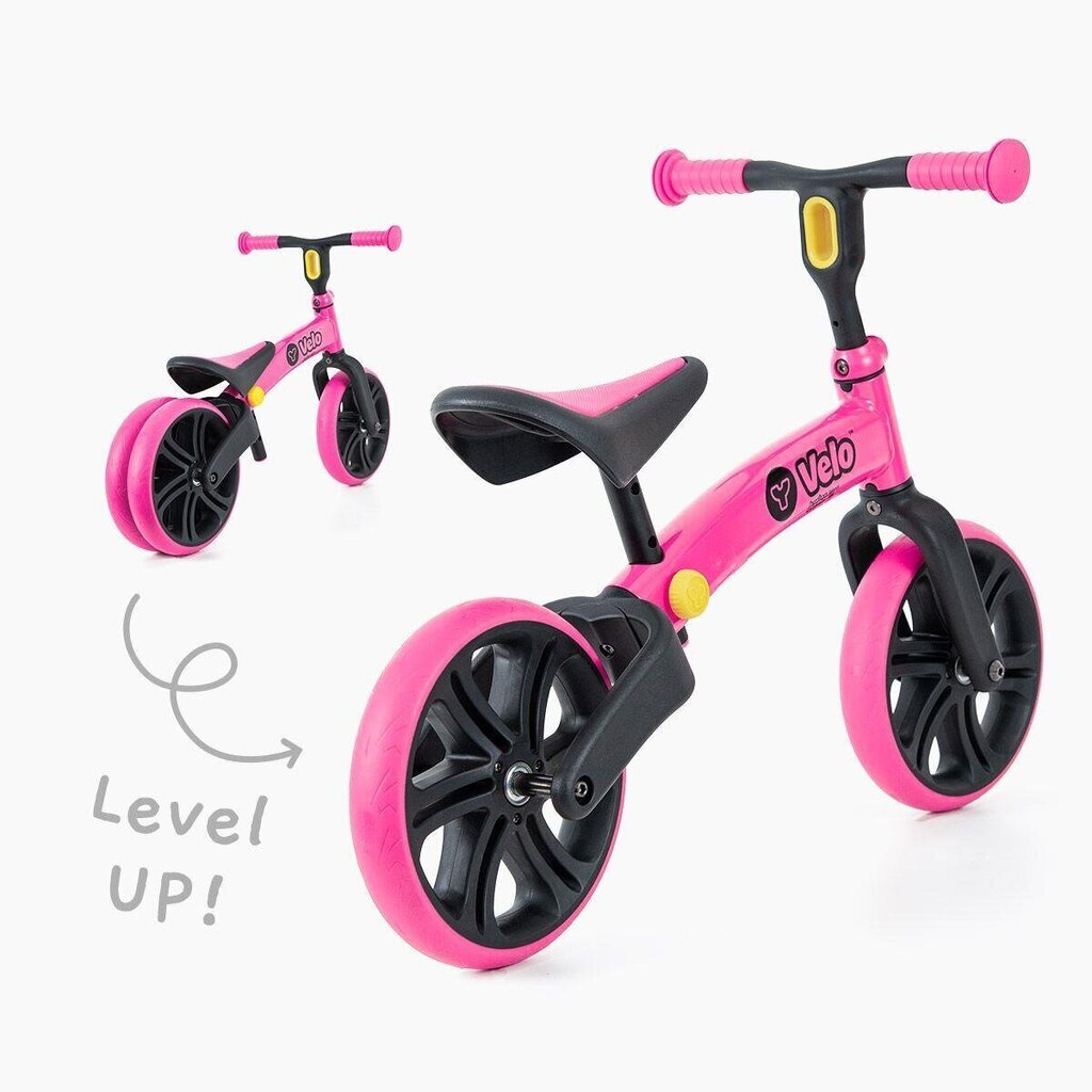 Tasakaaluratas Yvolution Velo Junior, roosa hind ja info | Jooksurattad lastele | hansapost.ee