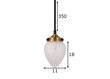 Laelamp Juni 11 891111674 hind ja info | Rippvalgustid | hansapost.ee