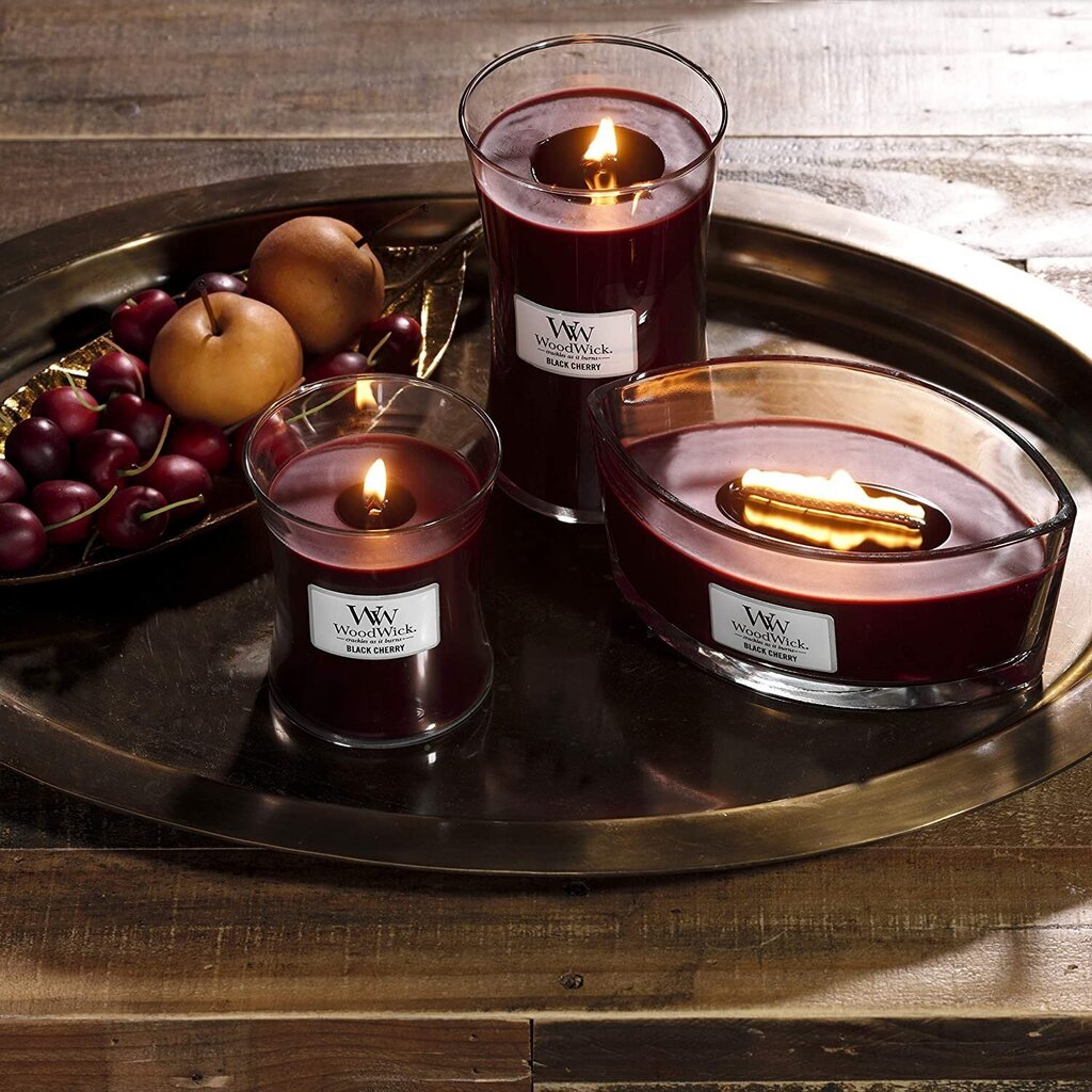 WoodWick lõhnaküünal Black Cherry, 453,6 g цена и информация | Küünlad, küünlajalad | hansapost.ee