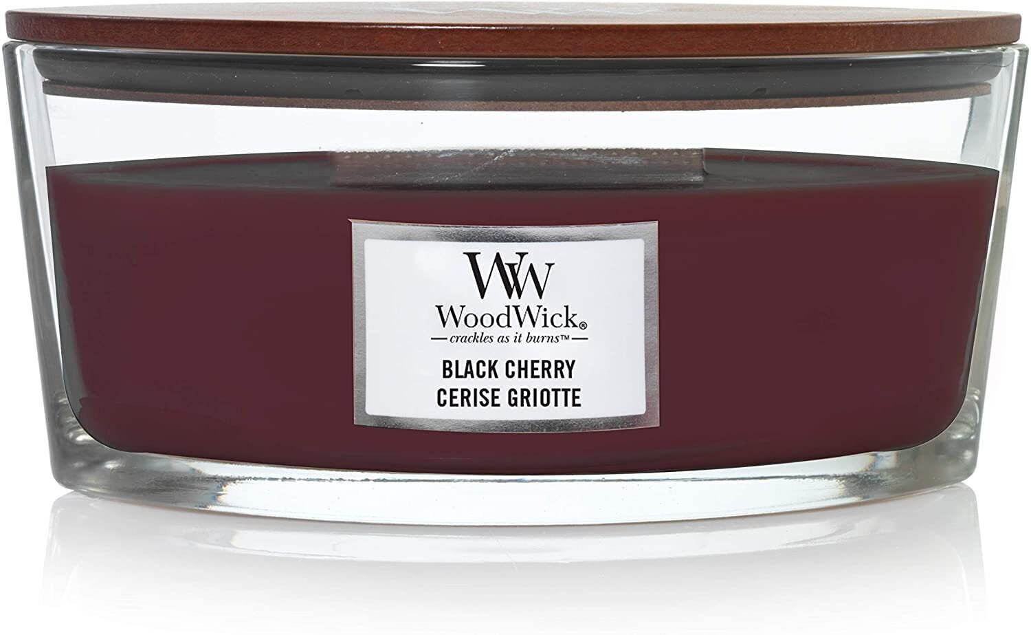 WoodWick lõhnaküünal Black Cherry, 453,6 g цена и информация | Küünlad, küünlajalad | hansapost.ee