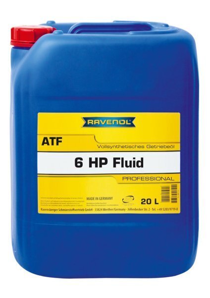 Käigukastiõli RAVENOL ATF 6HP FLUID 20L BMW цена и информация | Eriotstarbelised määrdeõlid ja määrdevedelikud | hansapost.ee