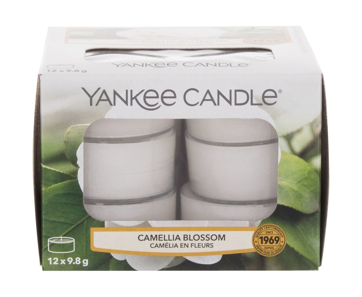 Lõhnavad teeküünlad Yankee Candle Camellia Blossom 9,8 g, 12 tk цена и информация | Küünlad, küünlajalad | hansapost.ee