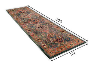 Vaip Gabiro, roheline, 80 x 300 cm hind ja info | Vaibad | hansapost.ee