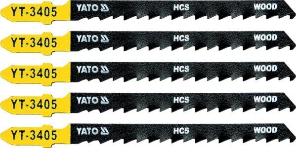 Varu saelehed elektrisaele 5 tk. (puidu jaoks), Yato (YT-3405) цена и информация | Käsitööriistad | hansapost.ee