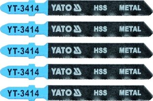 Запасные пилы для эл. лобзика 5 шт. (для металла), Yato (YT-3414) цена и информация | Механические инструменты | hansapost.ee