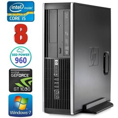 HP 8100 Elite SFF i5-750 8GB 960SSD GT1030 2GB DVD Win7Pro [uuendatud] цена и информация | Стационарные компьютеры | hansapost.ee