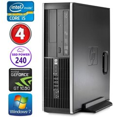 HP 8100 Elite SFF i5-750 4GB 240SSD GT1030 2GB DVD Win7Pro [uuendatud] цена и информация | Стационарные компьютеры | hansapost.ee