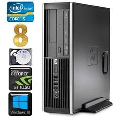 HP 8100 Elite SFF i5-750 8GB 1TB GT1030 2GB DVD Win10 [uuendatud] цена и информация | Стационарные компьютеры | hansapost.ee