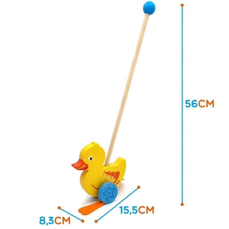 Puidust lükatav mänguasi - Part Viga цена и информация | Beebide mänguasjad | hansapost.ee