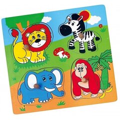 Puidust pusle ZOO loomad ,,Viga Toys" hind ja info | Viga Laste mänguasjad alates 3.a | hansapost.ee