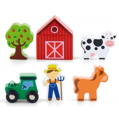 Набор деревянных фигурок "Ферма", Viga, 6 шт. цена и информация | Игрушки для мальчиков | hansapost.ee