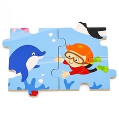 Деревянная головоломка Океан Viga, 16 деталей цена и информация | Пазлы | hansapost.ee