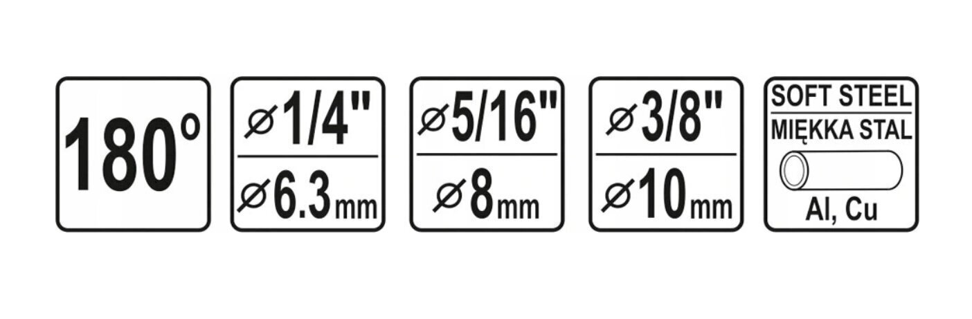 Toru painutusseade 6-10 mm YATO, YT-21840 цена и информация | Käsitööriistad | hansapost.ee