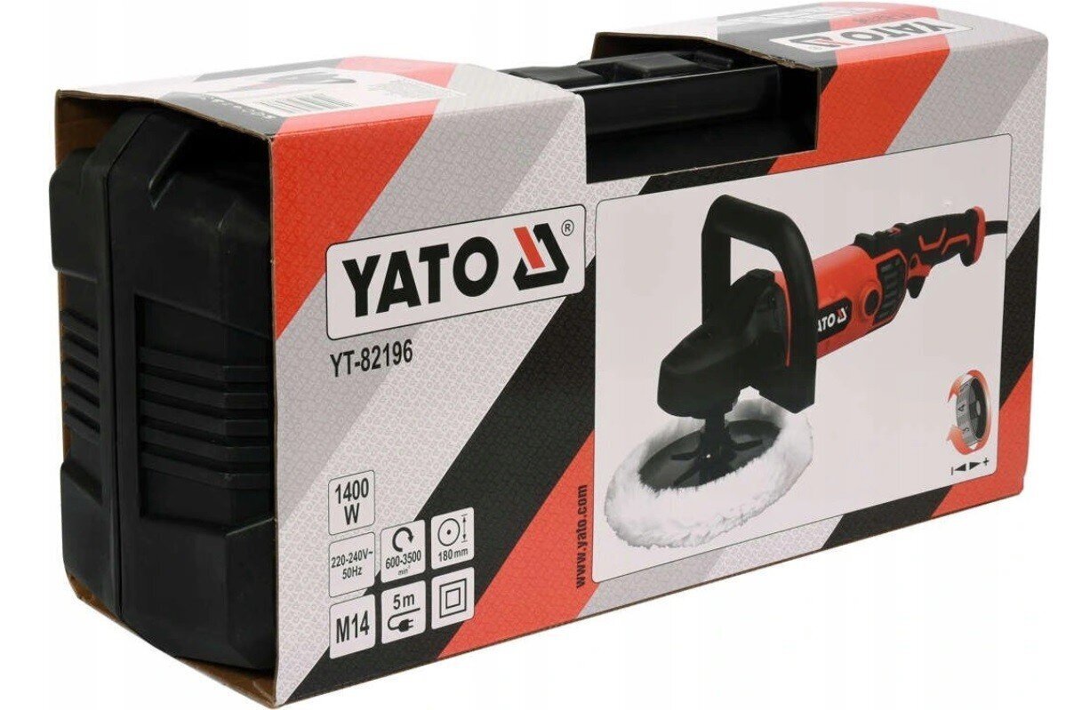 Poleerimismasin Yato 1400W (YT-82196) цена и информация | Käsitööriistad | hansapost.ee