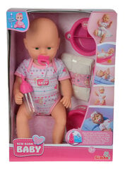 Кукла-пупс Simba New Born Baby с аксессуарами, 38 см цена и информация | Игрушки для девочек | hansapost.ee