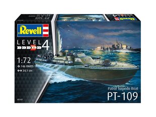Сборная пластиковая модель Revell - Patrol Torpedo Boat PT-109, 1/72, 05147 цена и информация | Конструкторы и кубики | hansapost.ee